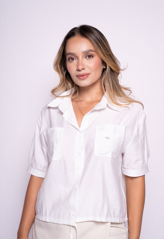 Camisa Capri tejido plano